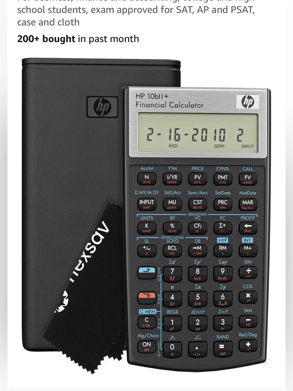 HP 10bII + Financial Calculator